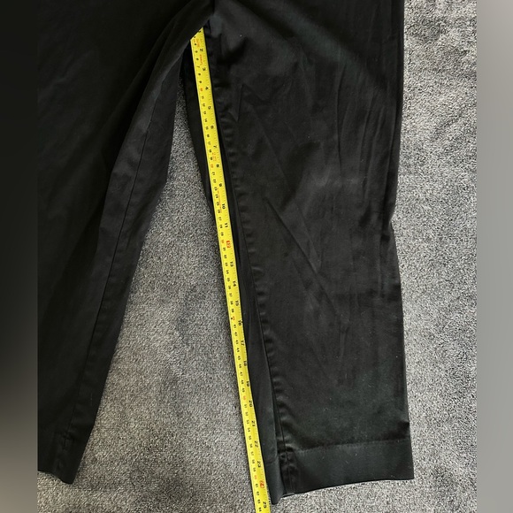TALBOTS Women's The Perfect Crop Curvy Solid Black Casual Pants, Size 12 - Picture 7 of 7